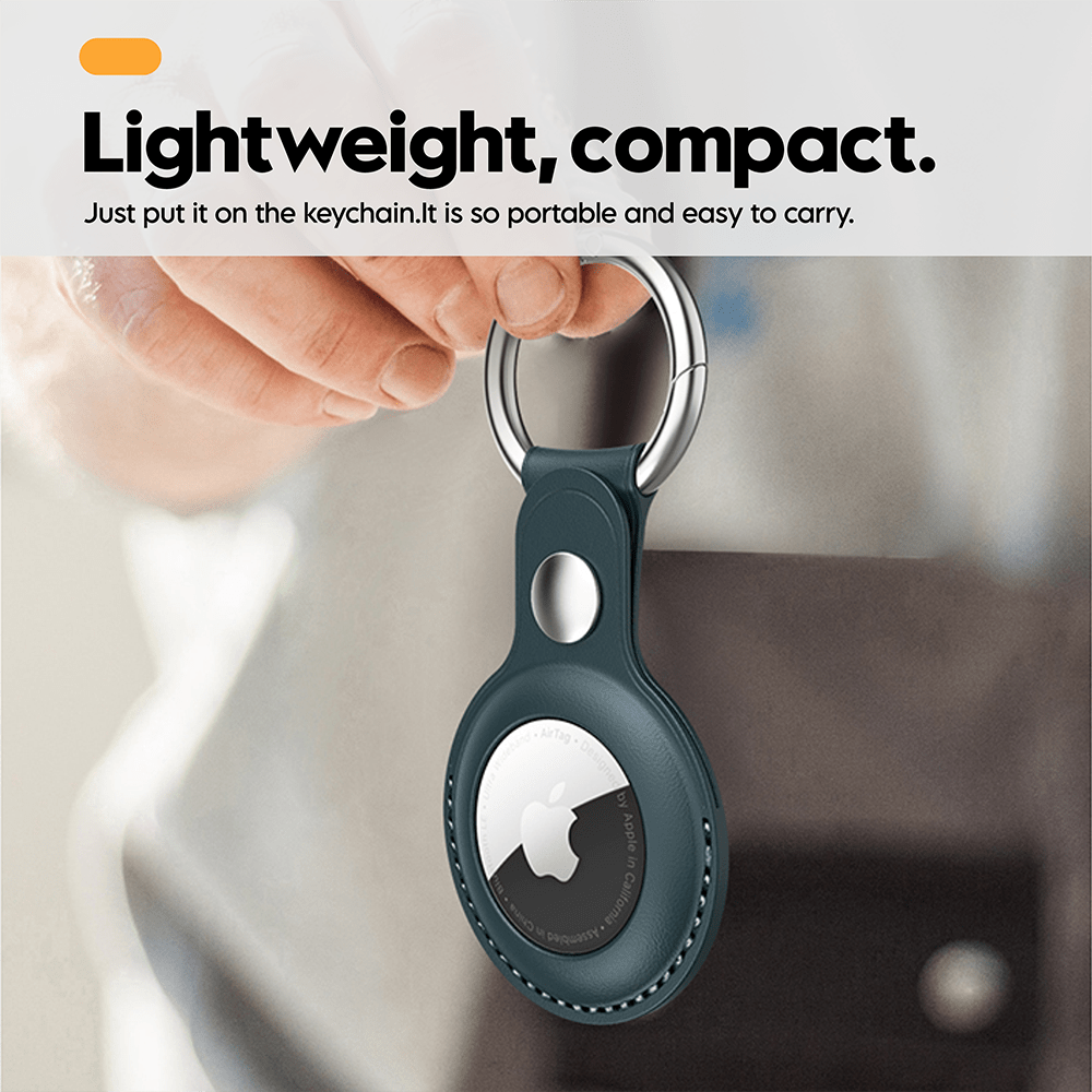 Keychain Leather Case For AirTag - Trax4u