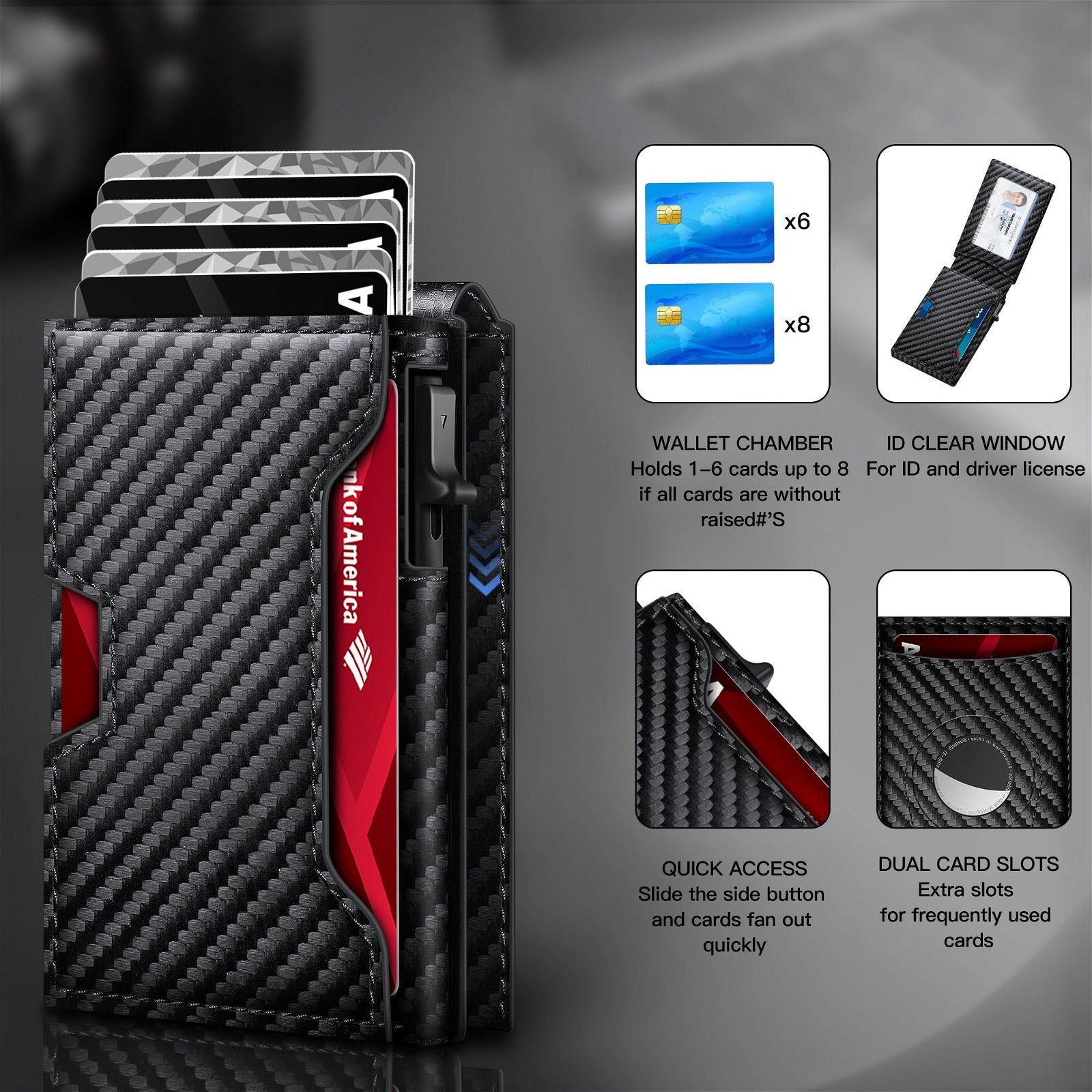 RFID Blocking AirTag Card Holder - Trax4u