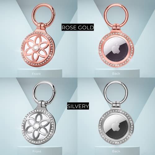 Rhinestone AirTag Keychain - Trax4u