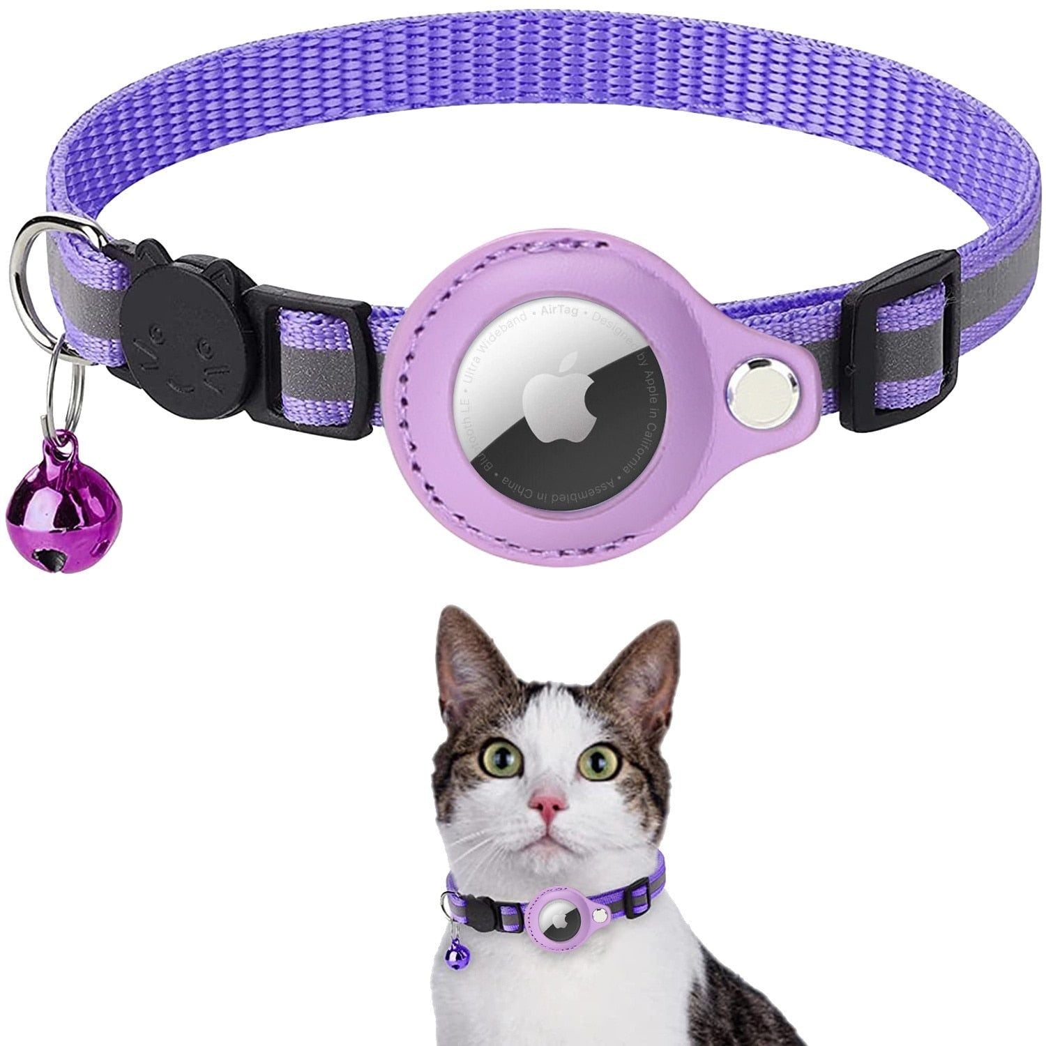 AirTag Reflective Cat Collar