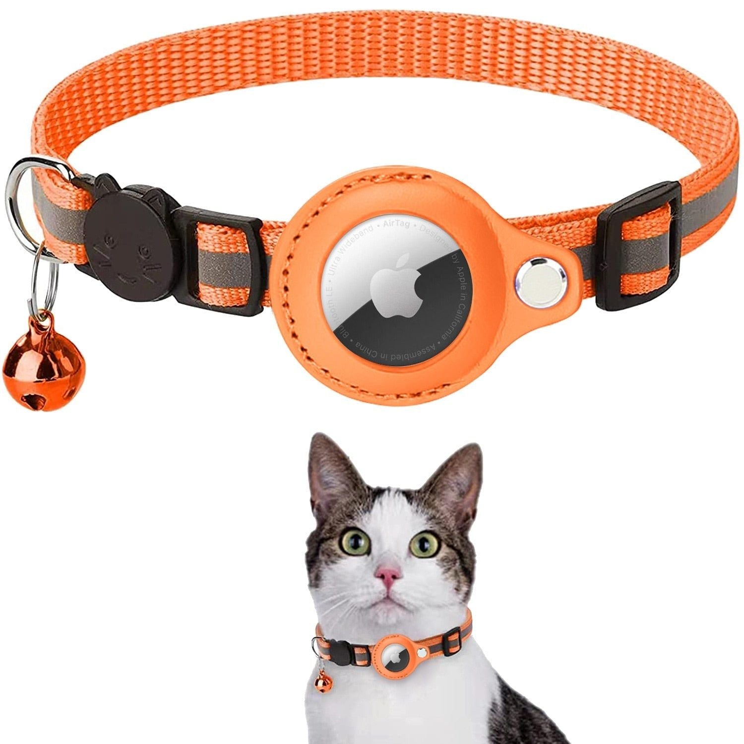 AirTag Reflective Cat Collar