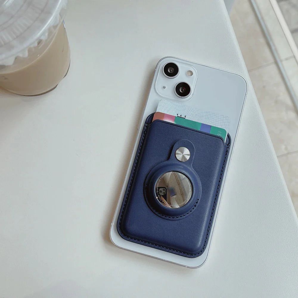 Airtag Magnetic Wallet Case for iPhone