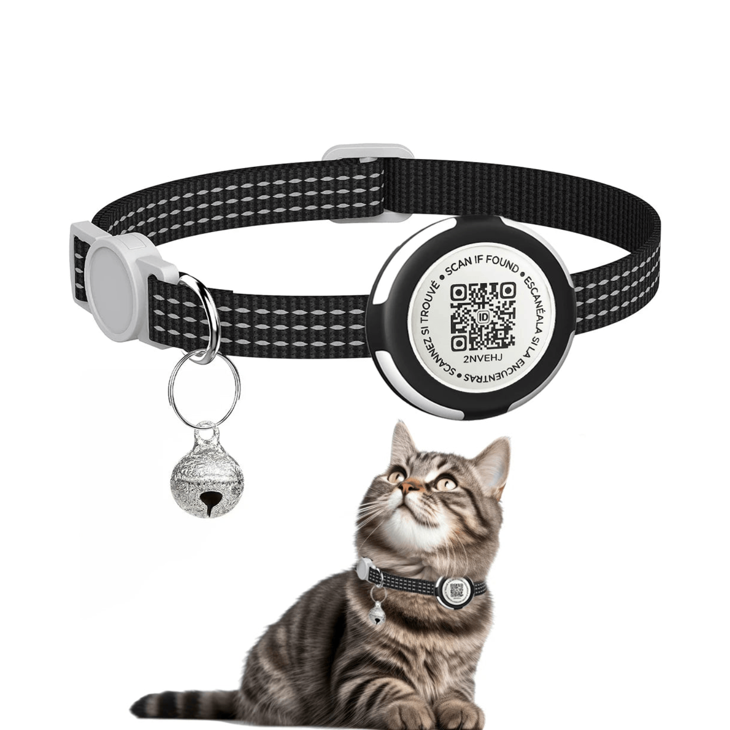 Dual Protection AirTag Cat Collar - Trax4u