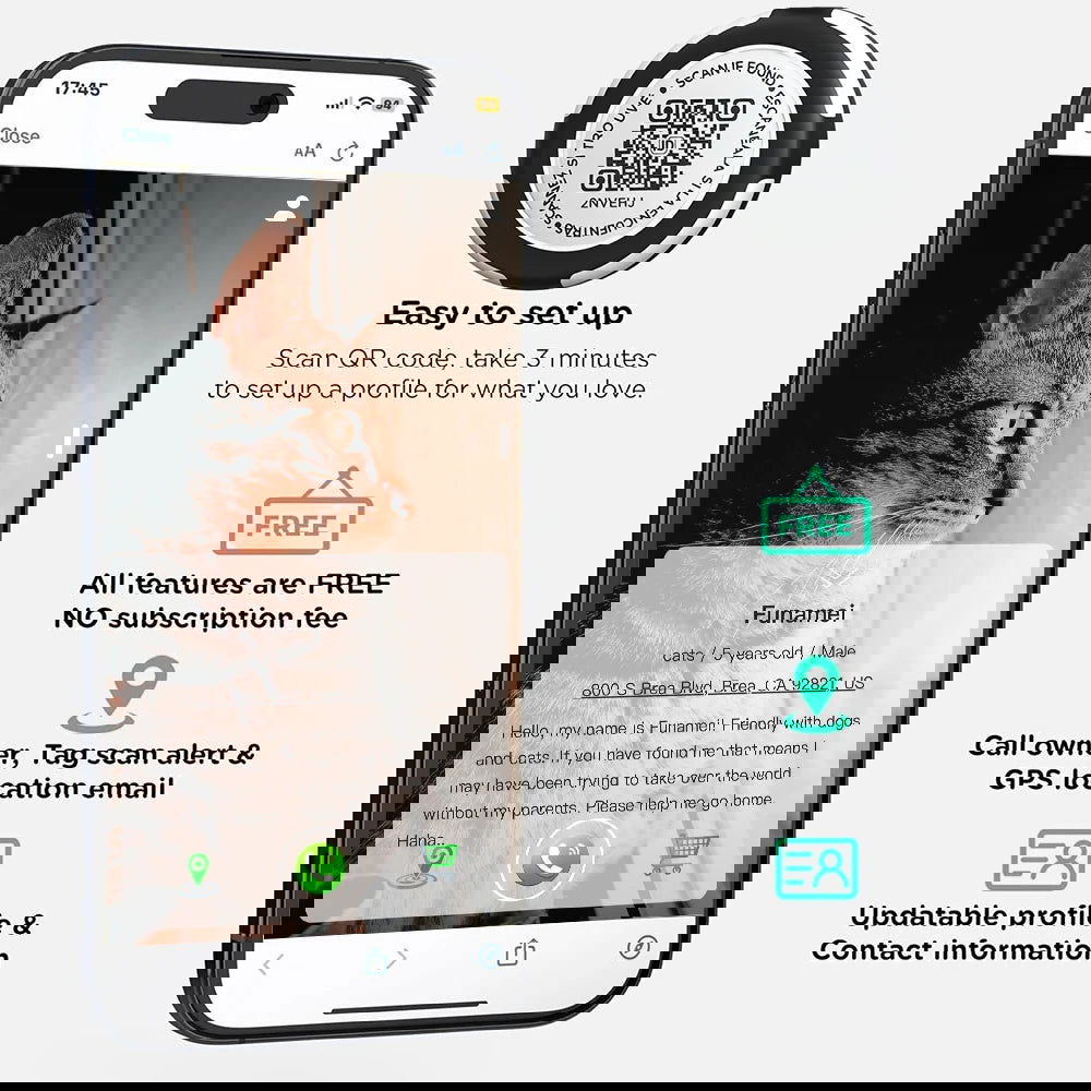 Dual Protection AirTag Cat Collar