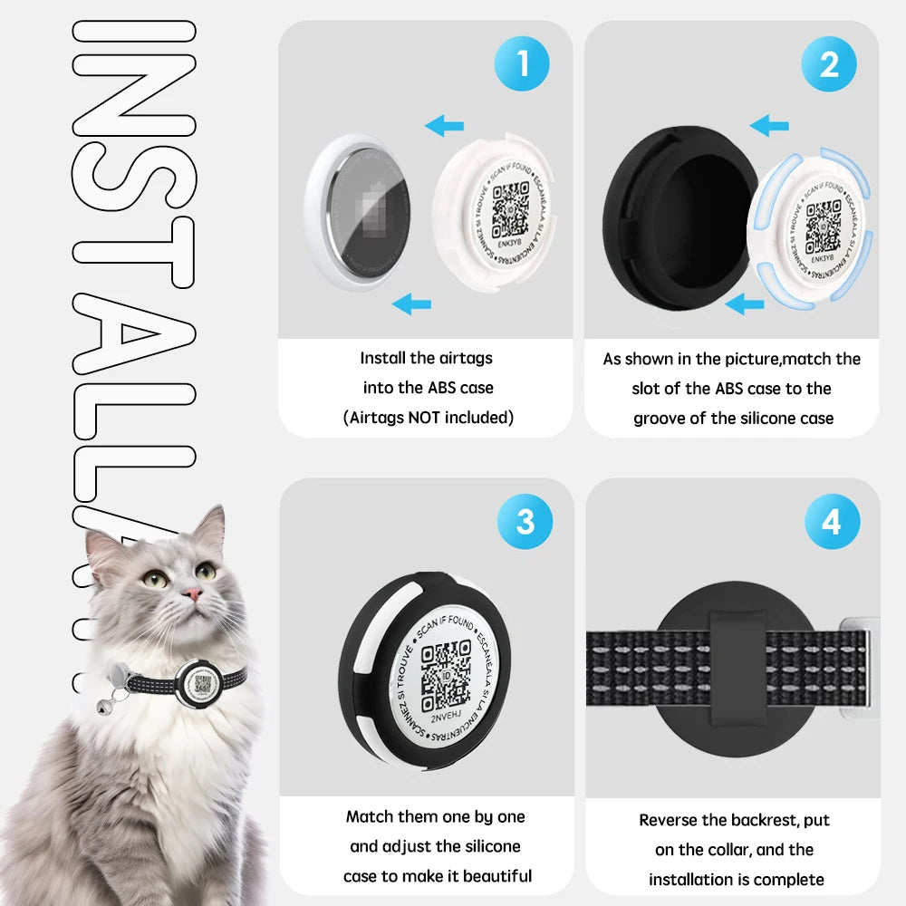 Dual Protection AirTag Cat Collar