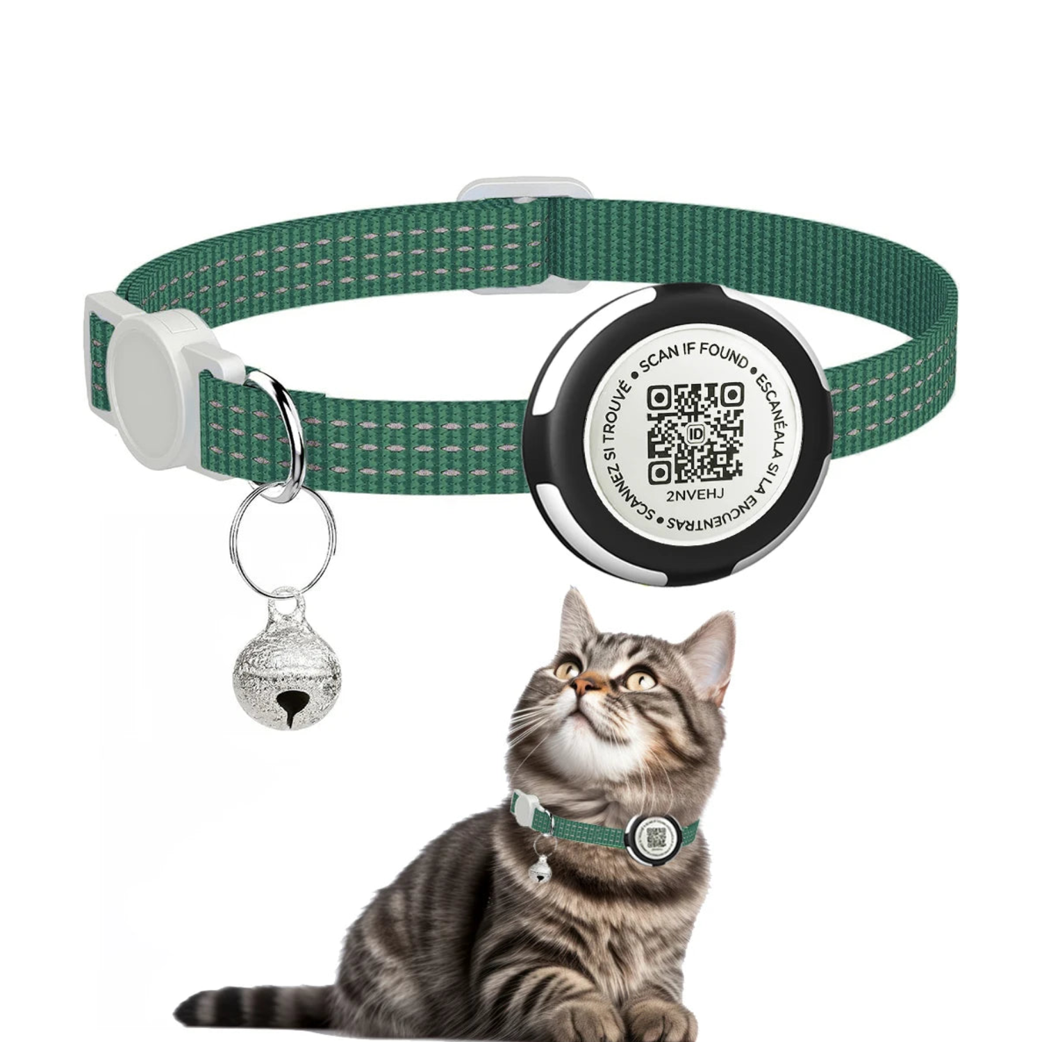 Dual Protection AirTag Cat Collar