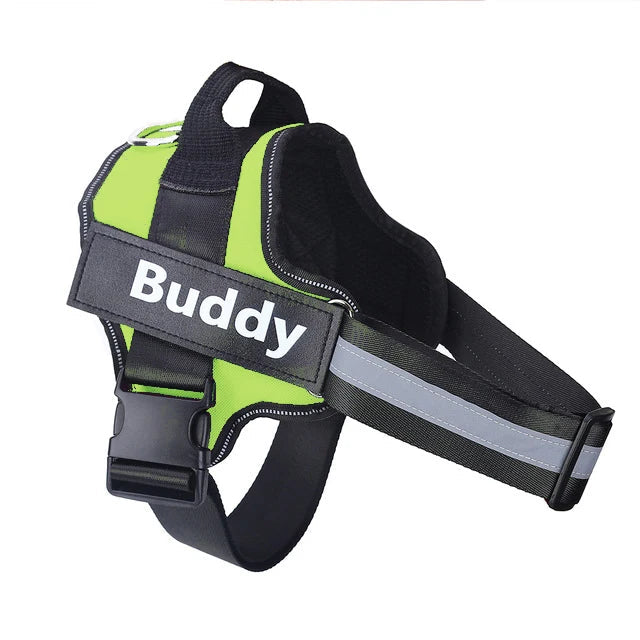 Dog Harness Reflective Breathable Adjustable Pet Harness For Dog Vest ID Custom Patch Outdoor Walking Dog Supplies Trax4u