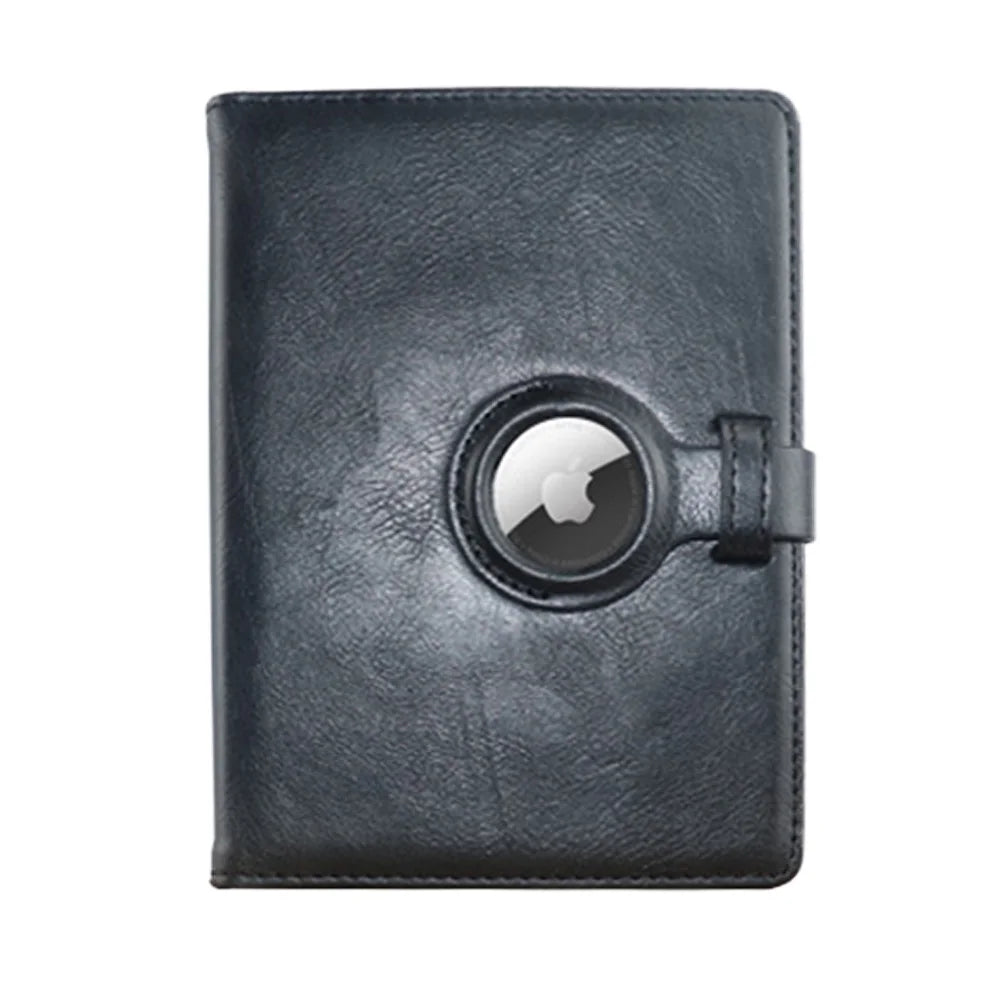 Luxury Minimalist PU Leather For AirTag Wallet Passport Card Protective Case anti-lost Anti Scratch Fall Protection Shell Cover Trax4u
