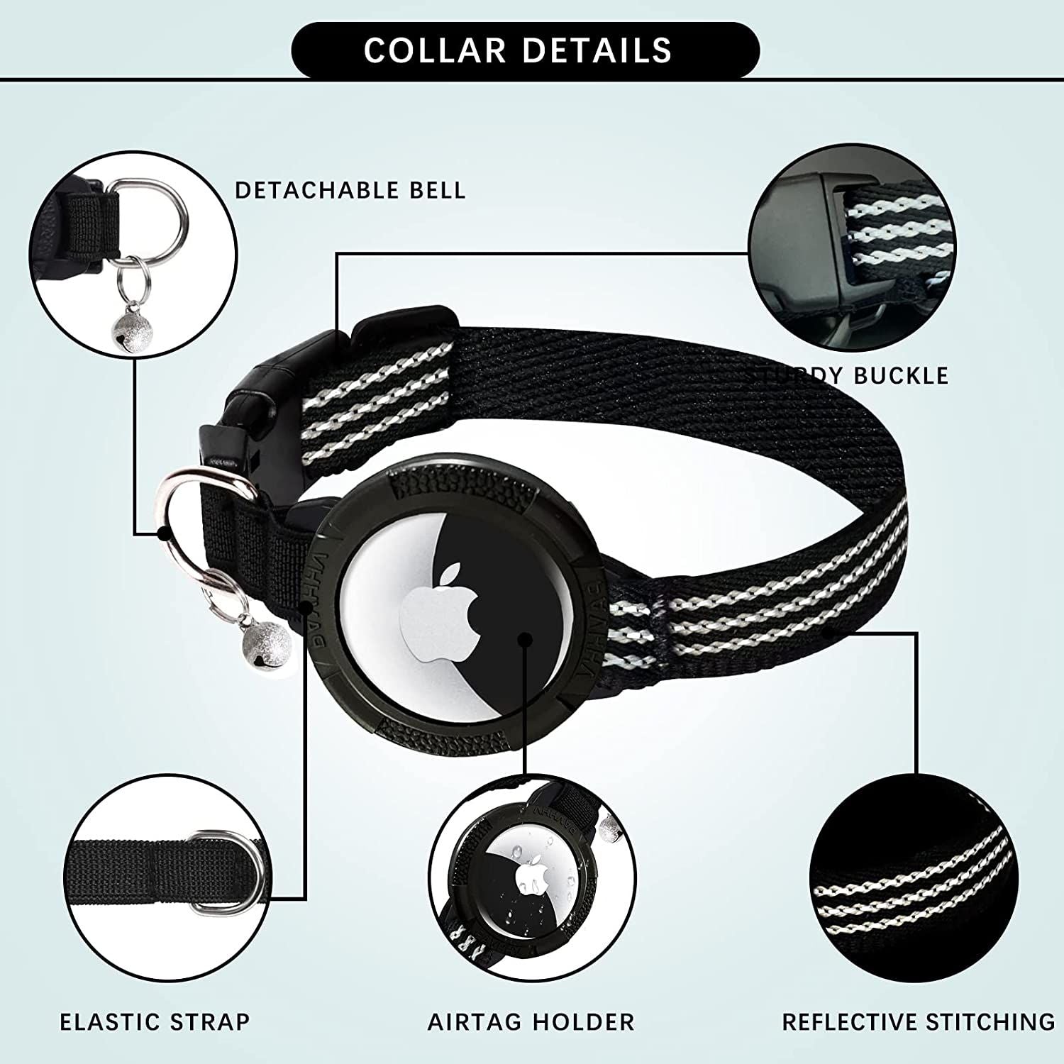 Integrated AirTag Cat Collar