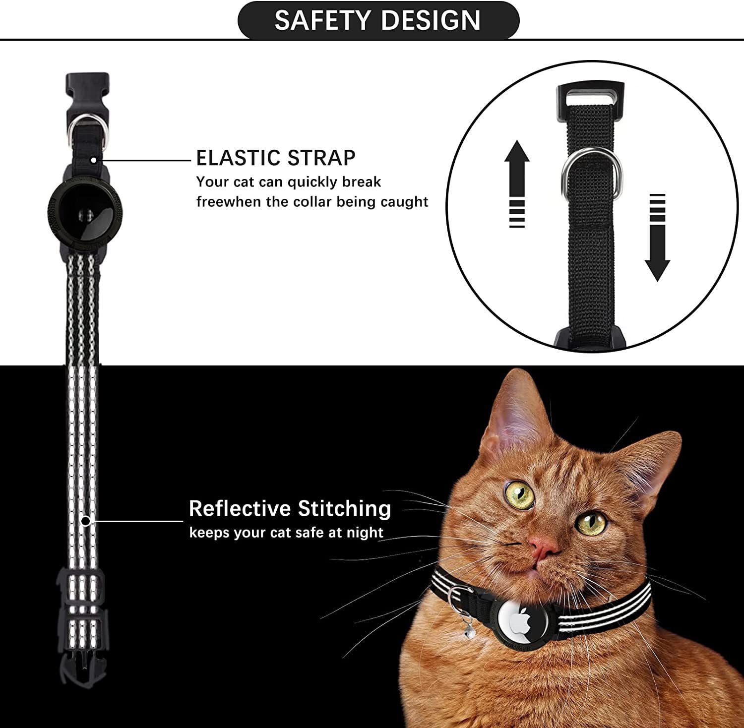 Integrated AirTag Cat Collar