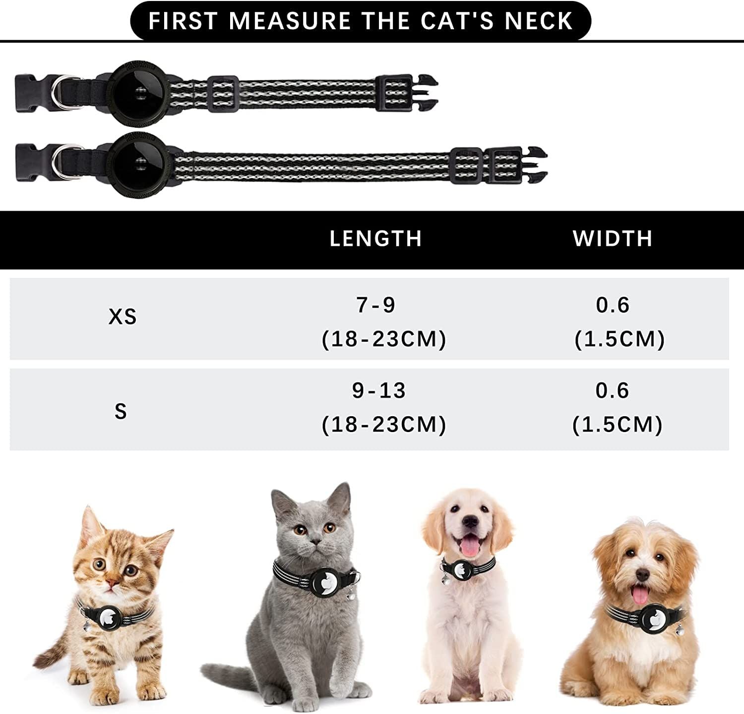 Integrated AirTag Cat Collar