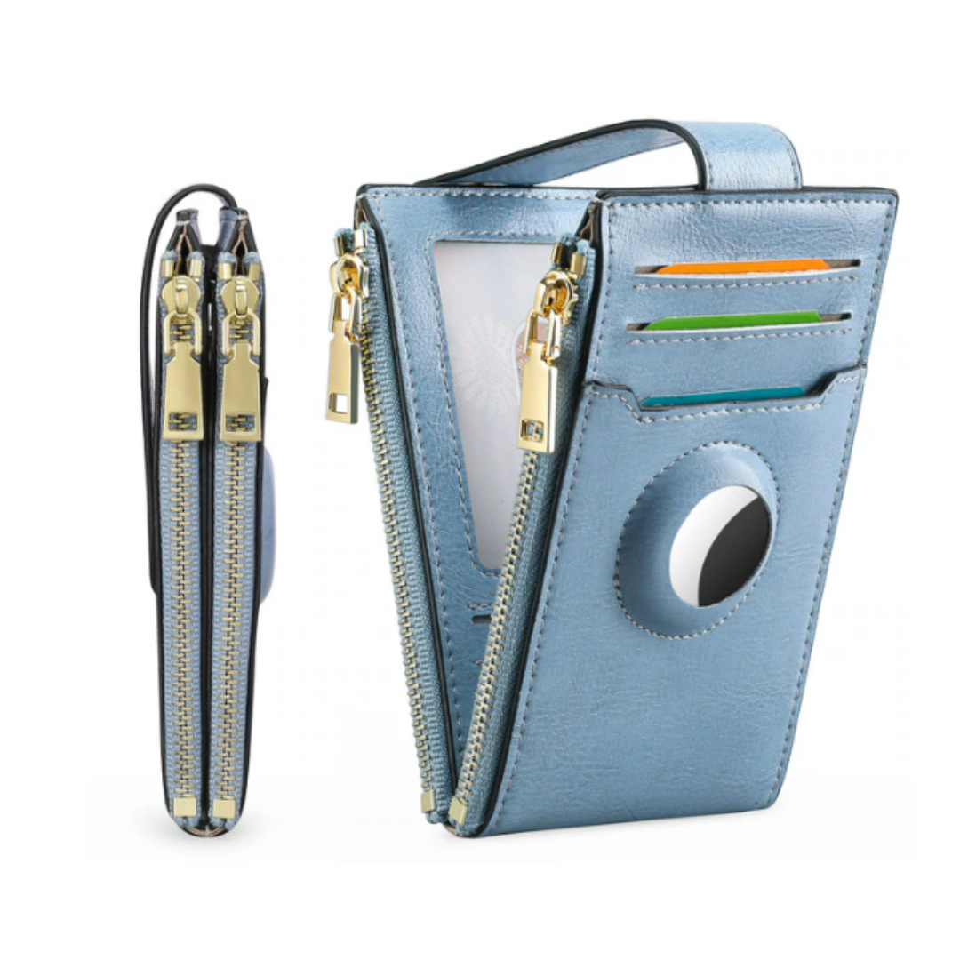 Ladies AirTag Leather Purse