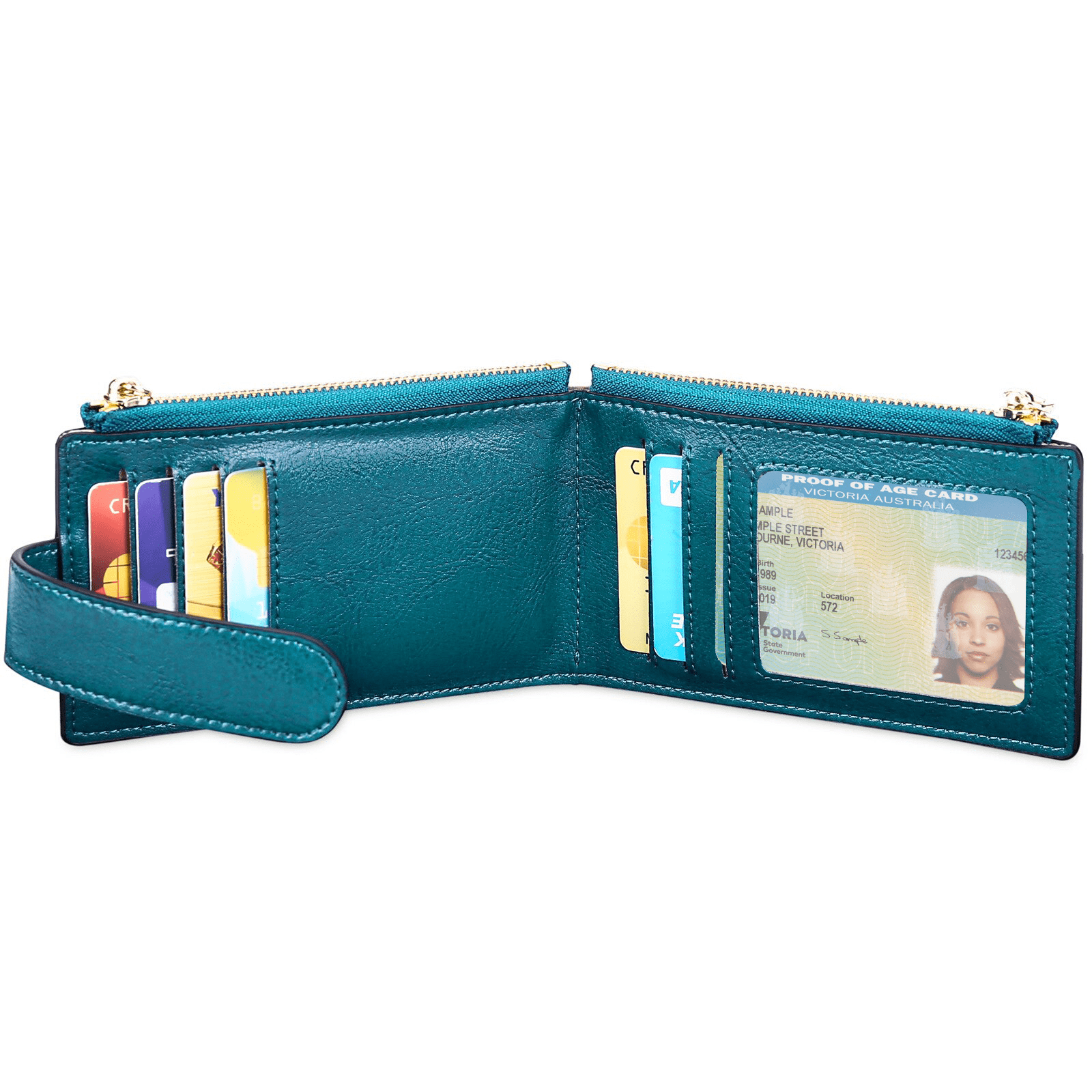 Ladies AirTag Leather Purse