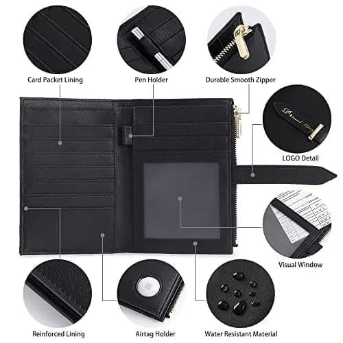 Ladies AirTag Passport Wallet