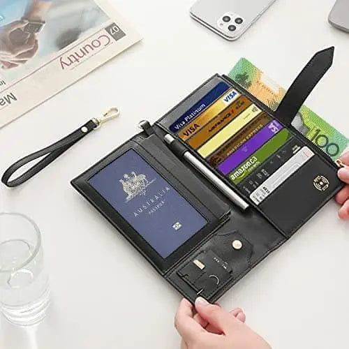 Ladies AirTag Passport Wallet - Trax4u