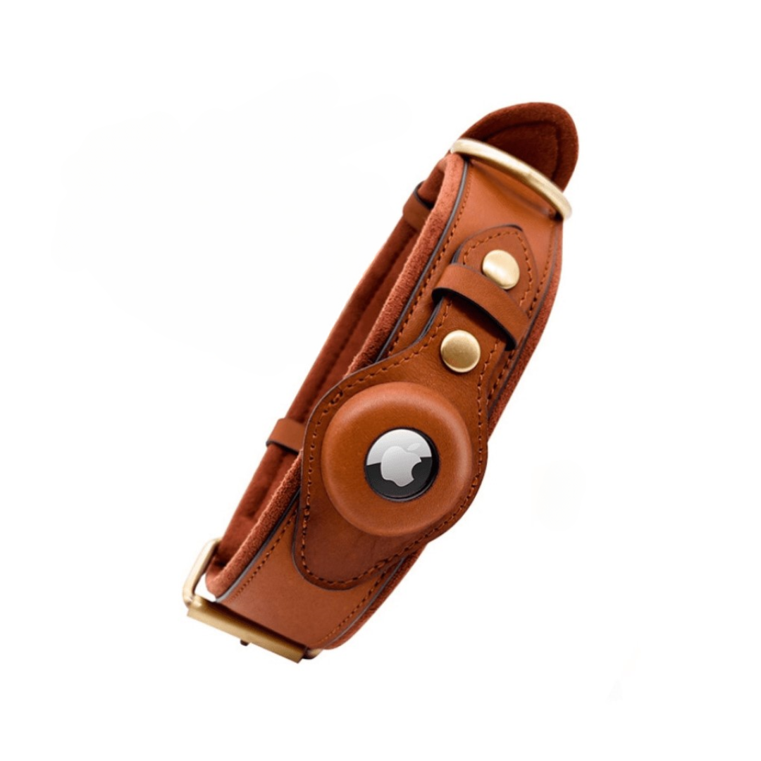 Leather AirTag Collar - Trax4u