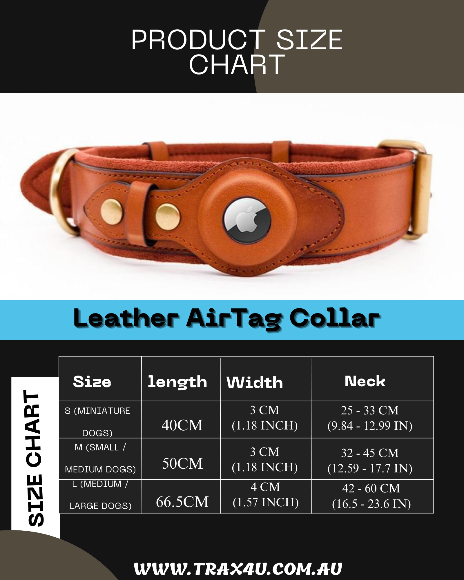 Leather AirTag Collar