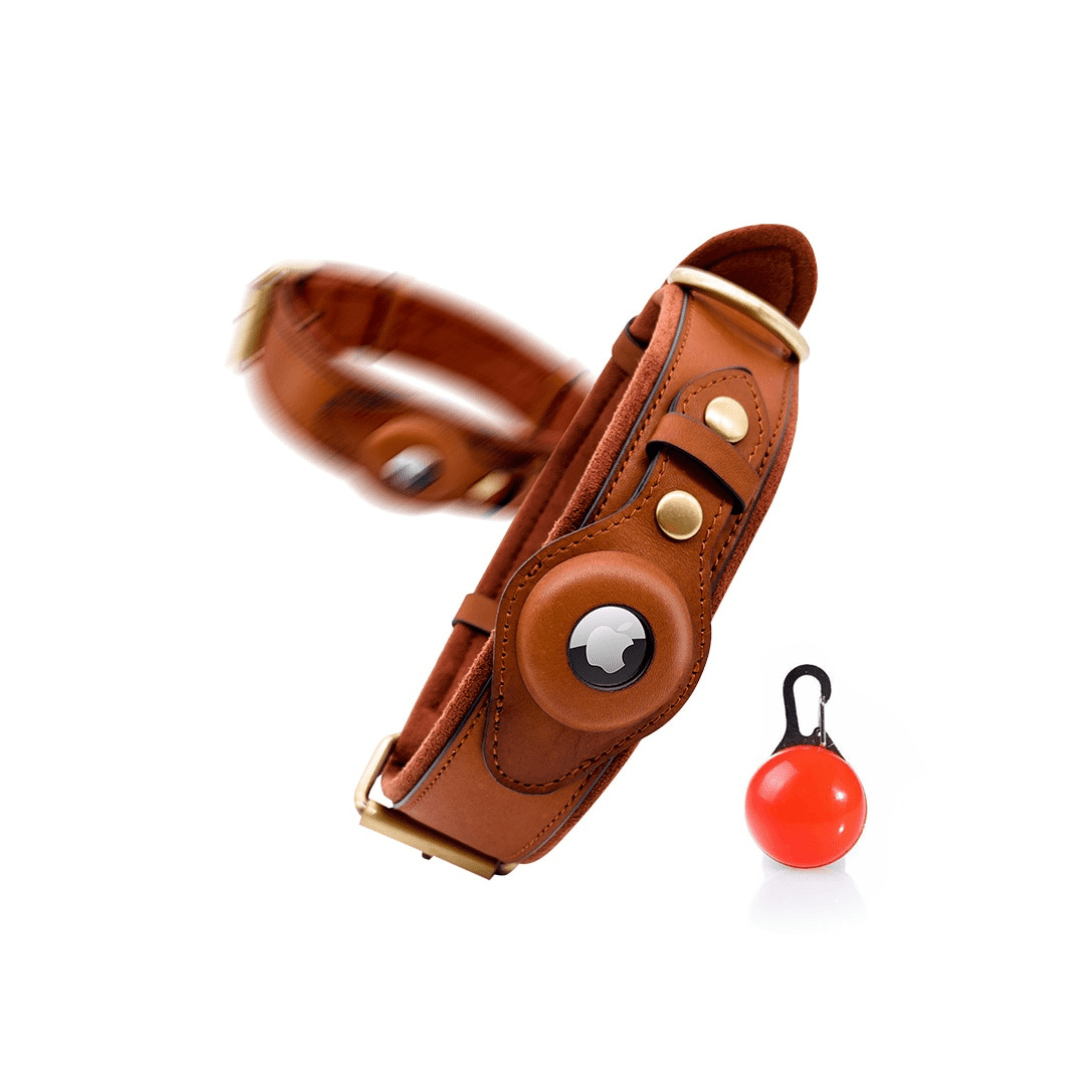 Leather AirTag Collar