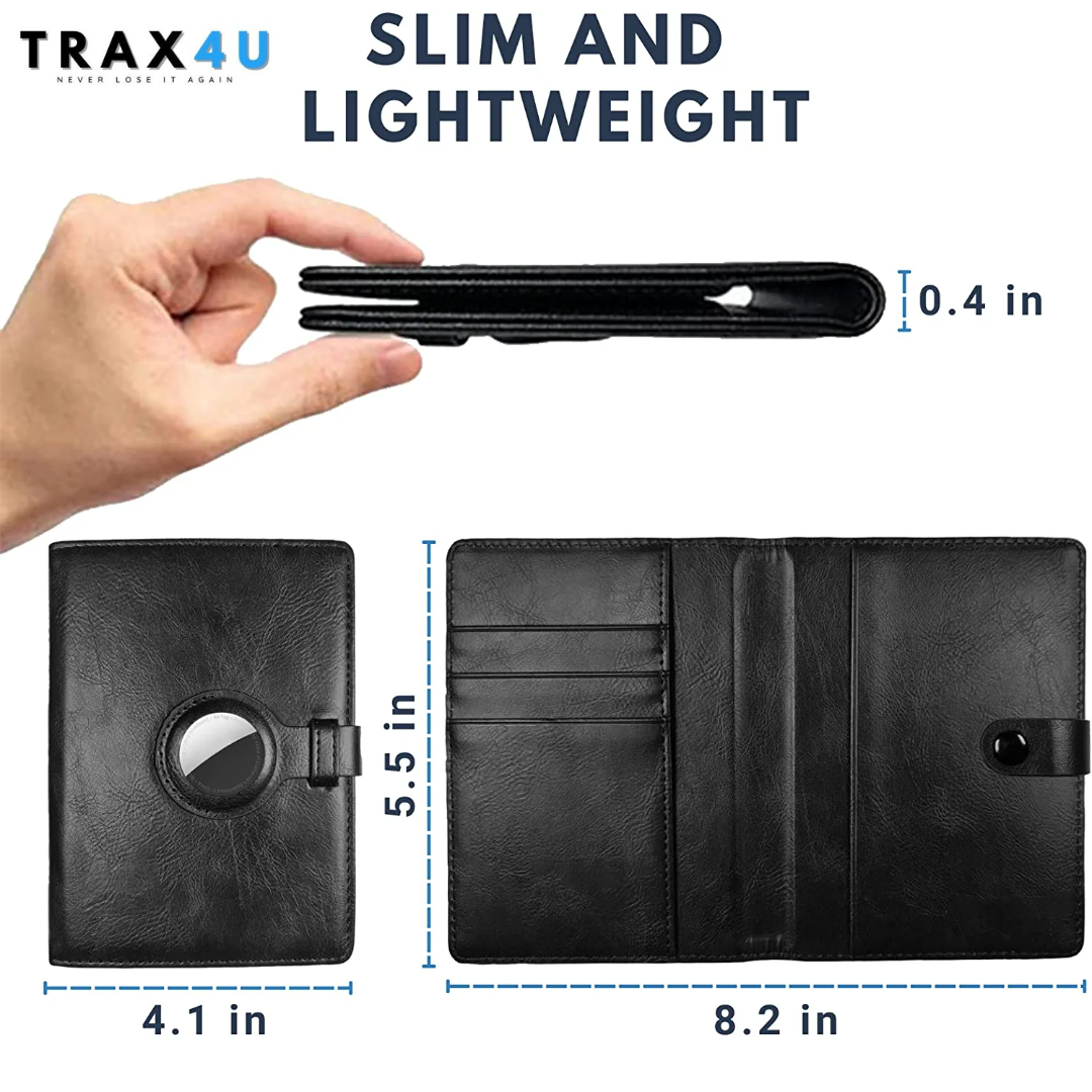 Luxury AirTag Passport Holder