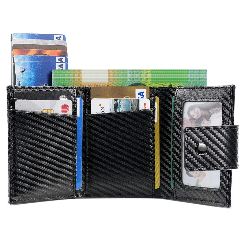 Luxury Genuine Leather AirTag Wallet