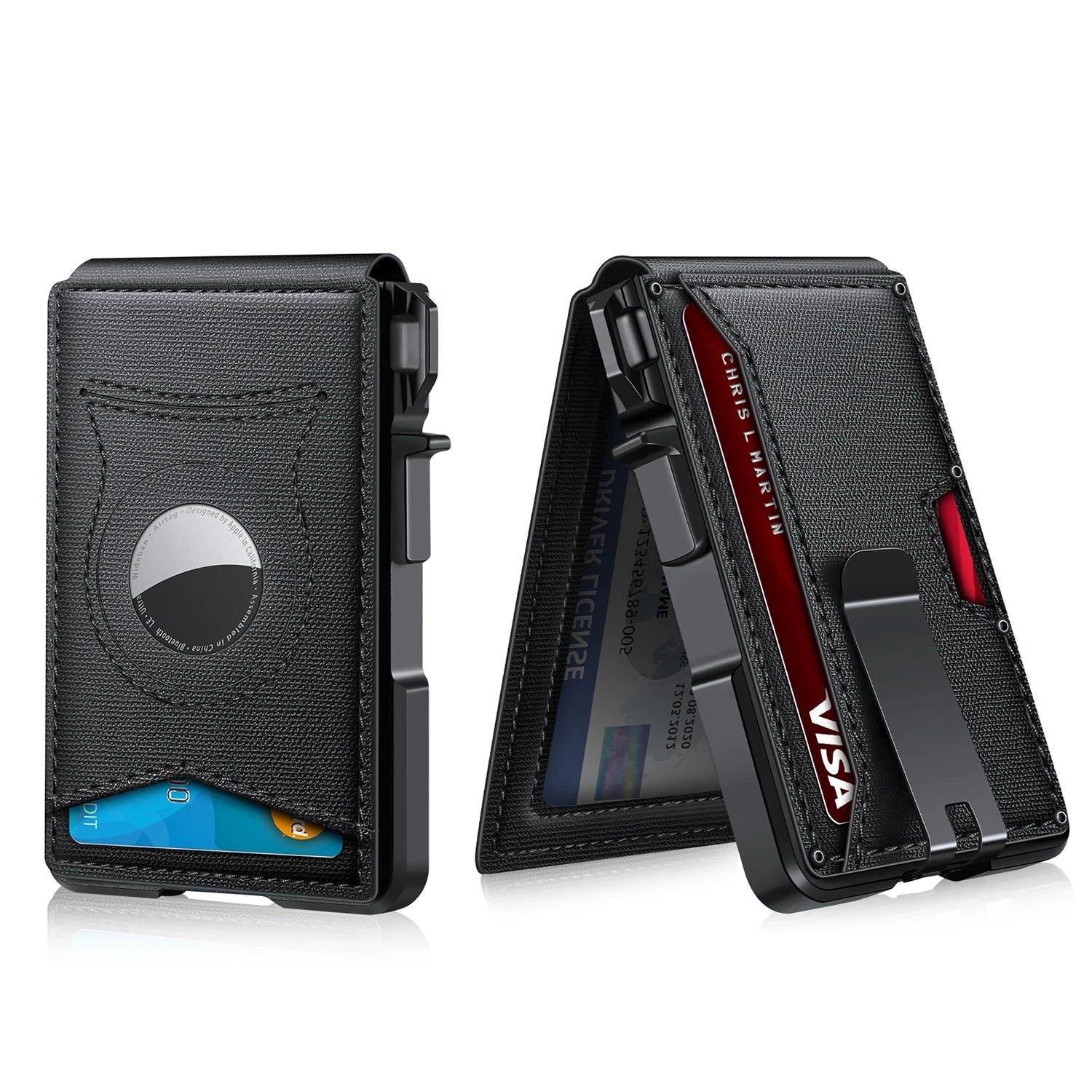 Magnetic RFID Slim AirTag Wallet