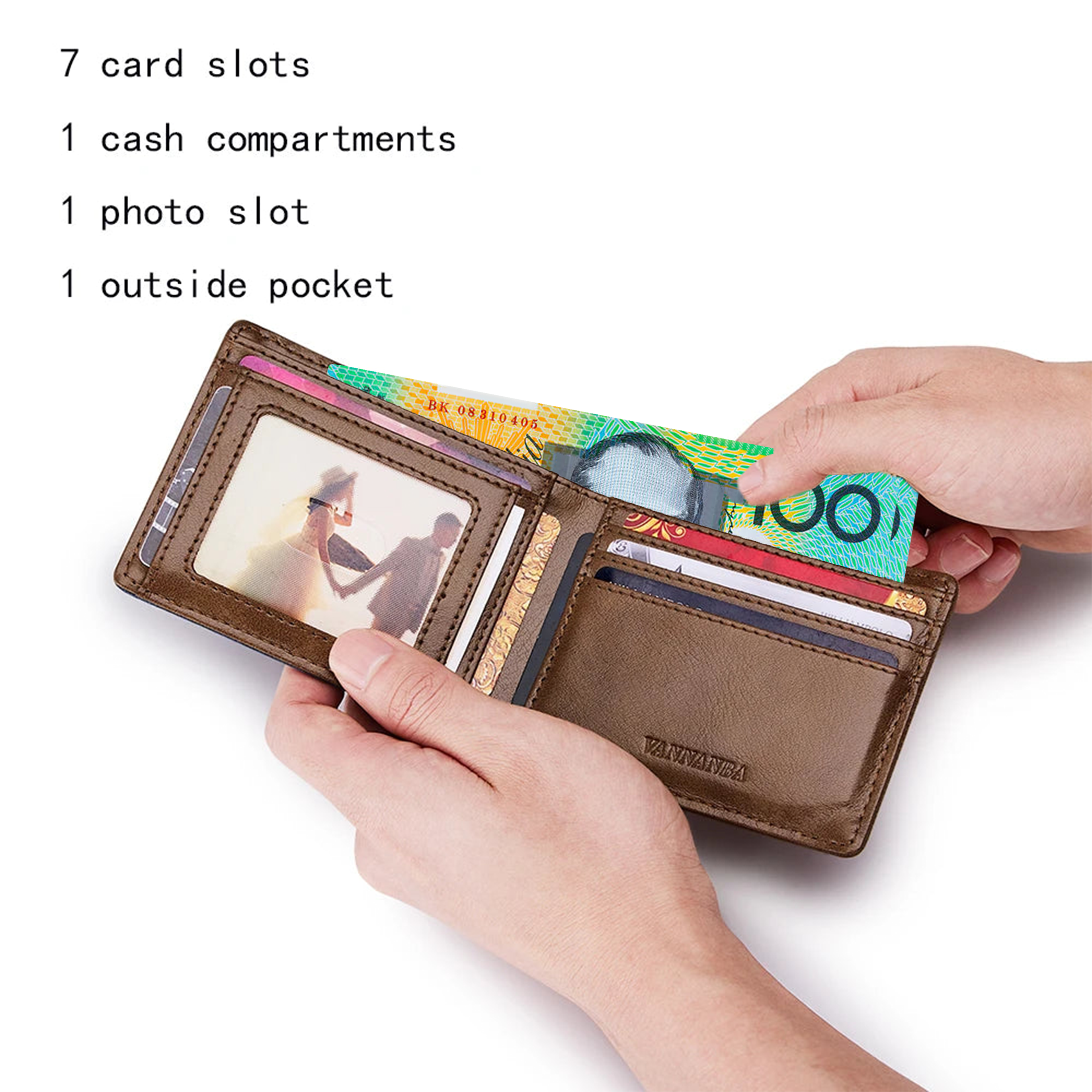 NEW Canvas Leather AirTag Wallet