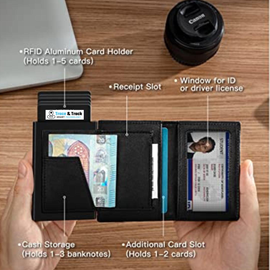 Pop-up AirTag Leather Wallet