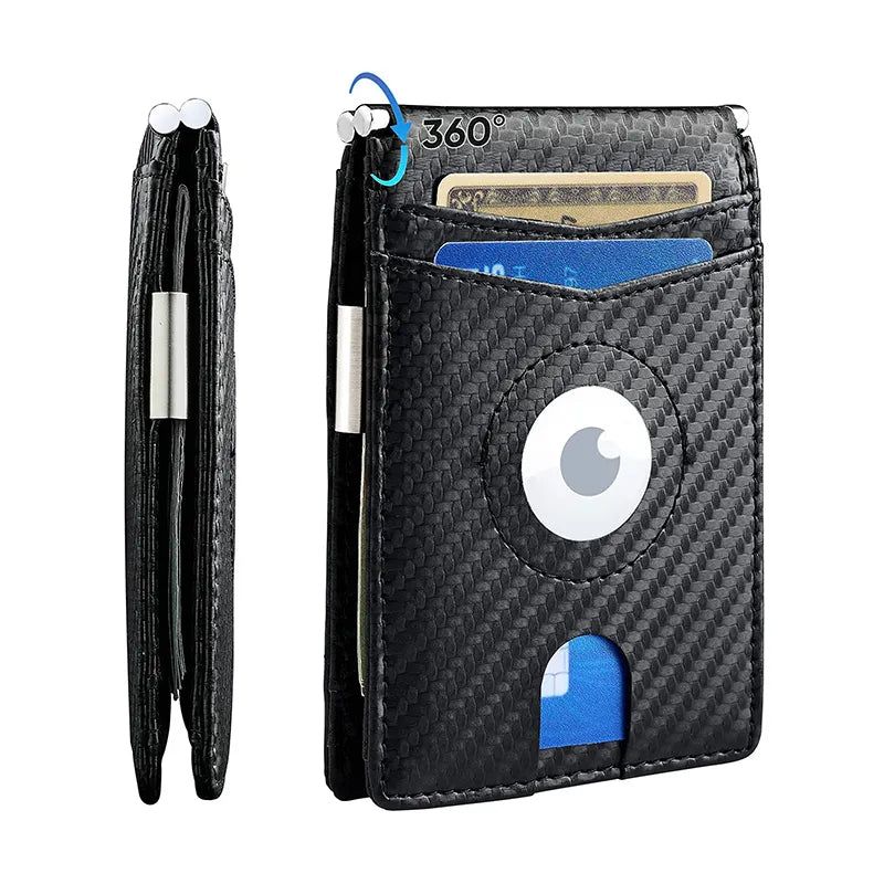 Premium Minimalist Airtag 360° Flip Wallet
