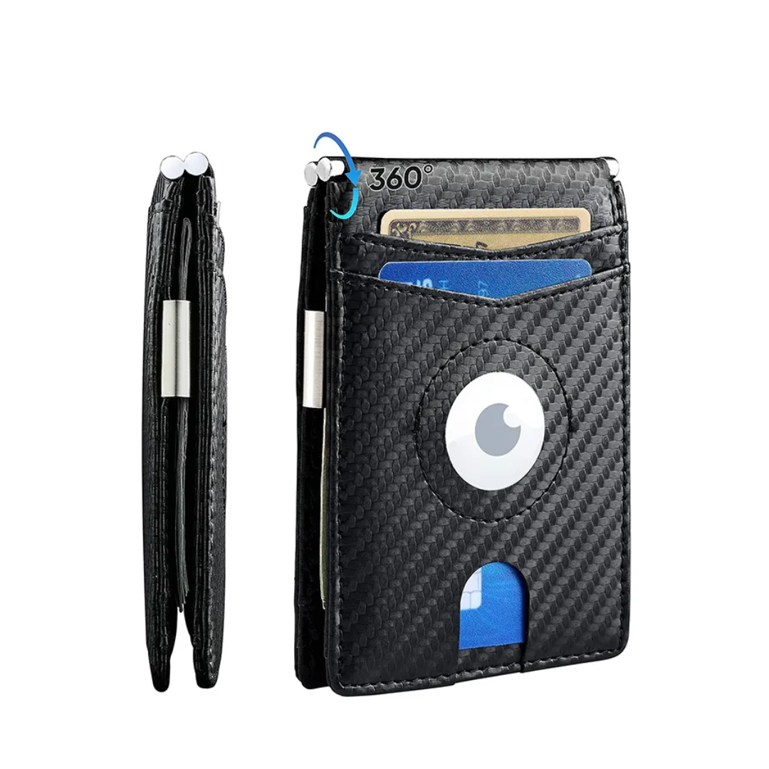 Premium Minimalist Airtag 360° Flip Wallet