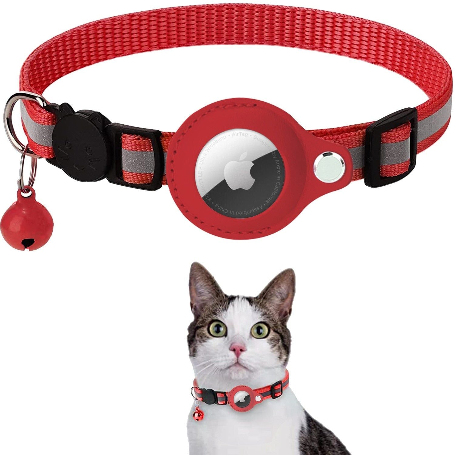 Reflective AirTag Cat Collar
