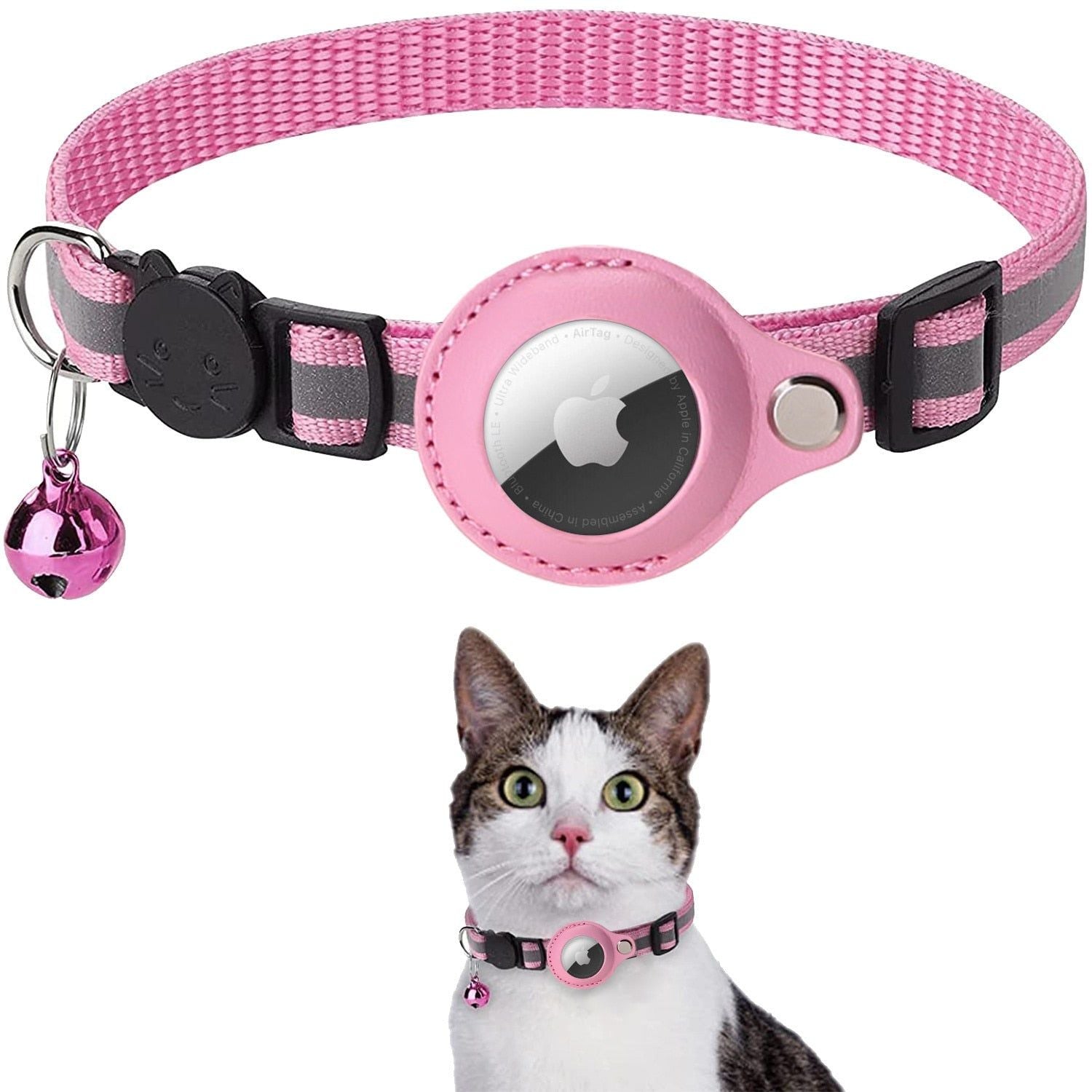 Reflective AirTag Cat Collar