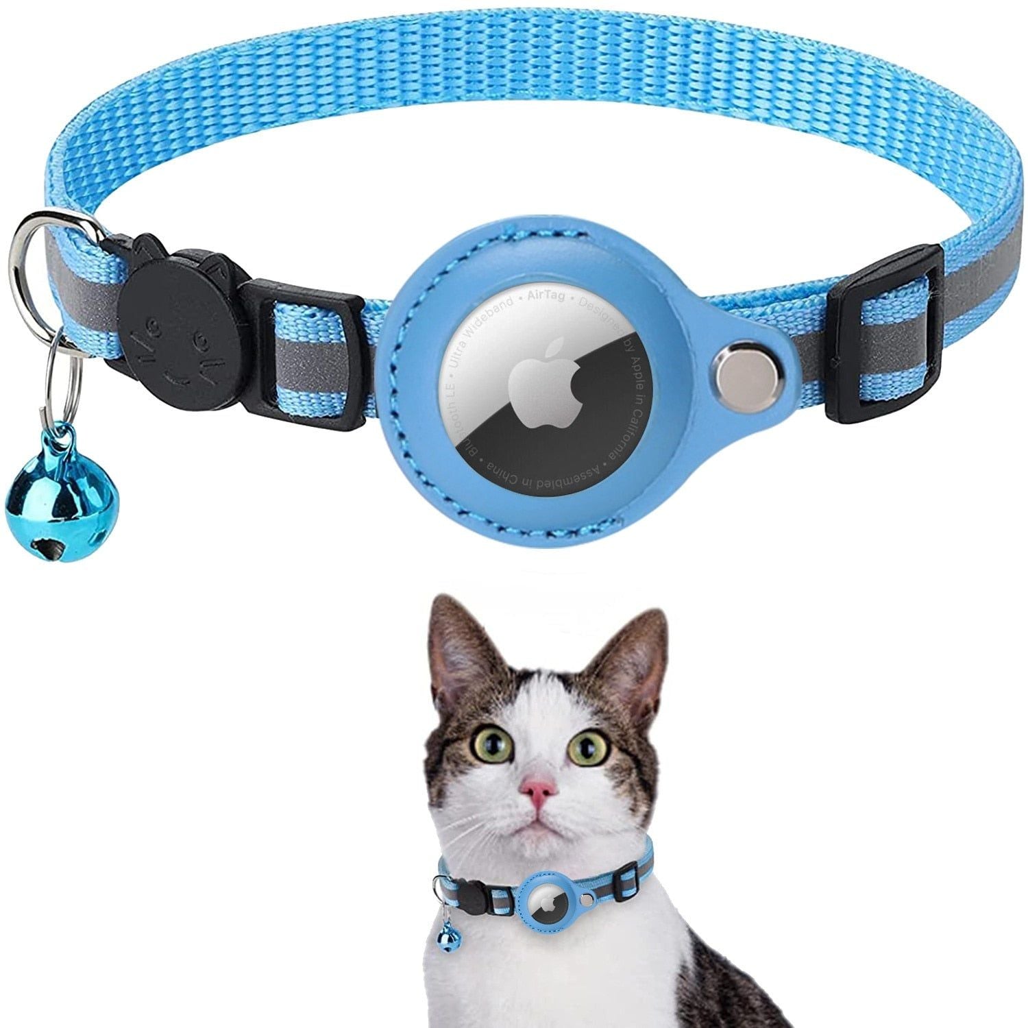 Reflective AirTag Cat Collar