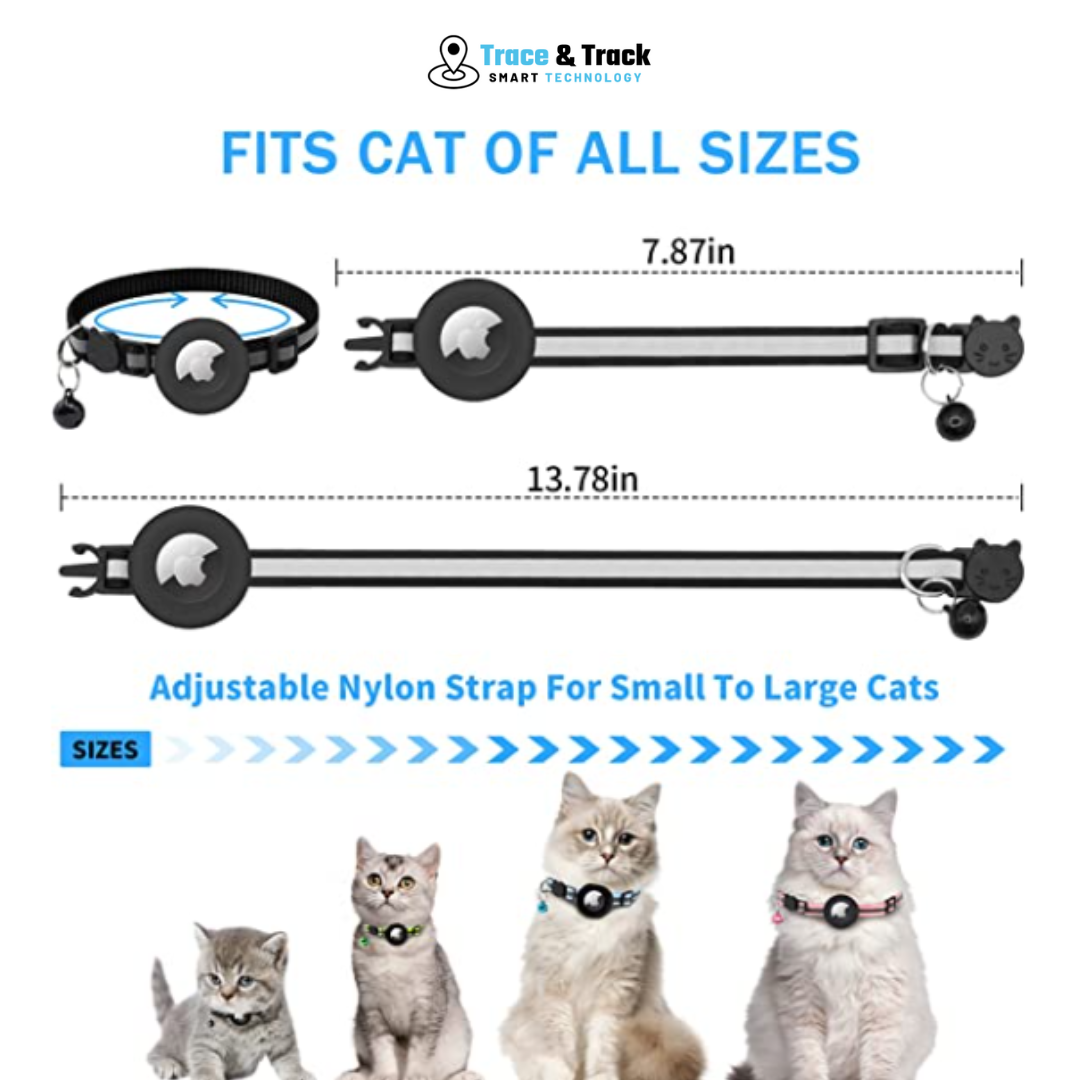 Reflective AirTag Cat Collar