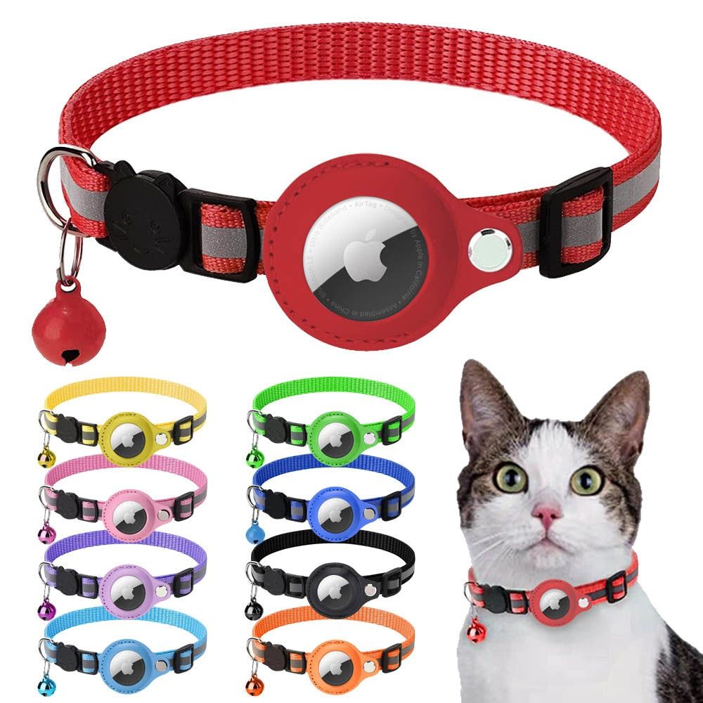 Reflective AirTag Cat Collar