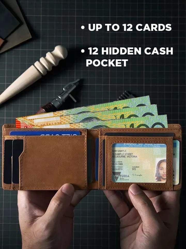 Retro Crazy Horse Leather Wallet