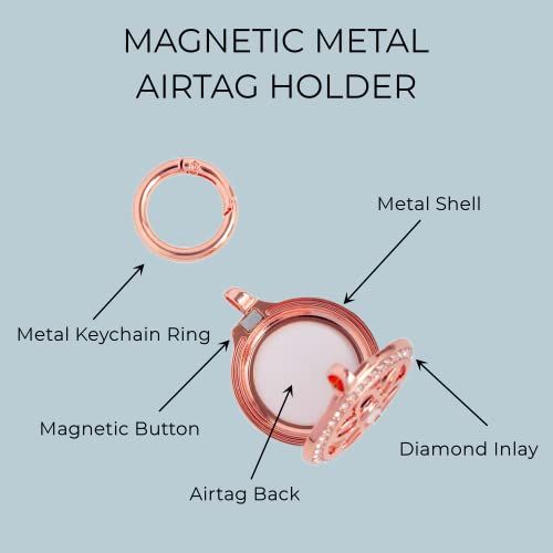 Rhinestone AirTag Keychain