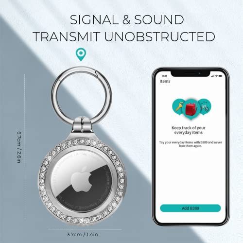 Rhinestone AirTag Keychain