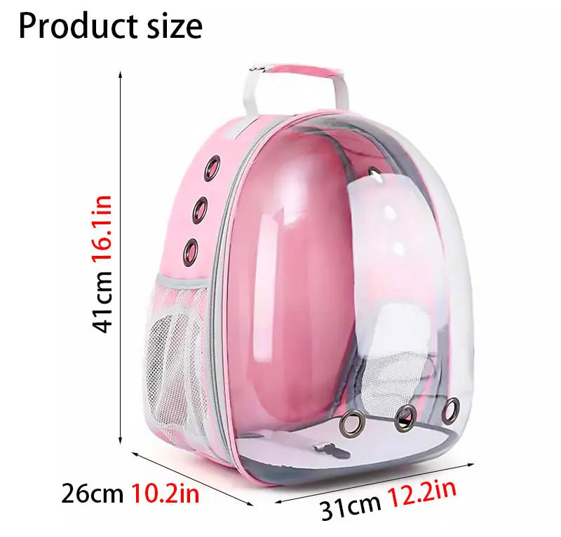 Pet Cat Carrying Bag Space Pet Backpacks Breathable Portable Transparent Backpack Puppy Dog Transport Carrier Space Capsule Bags Trax4u