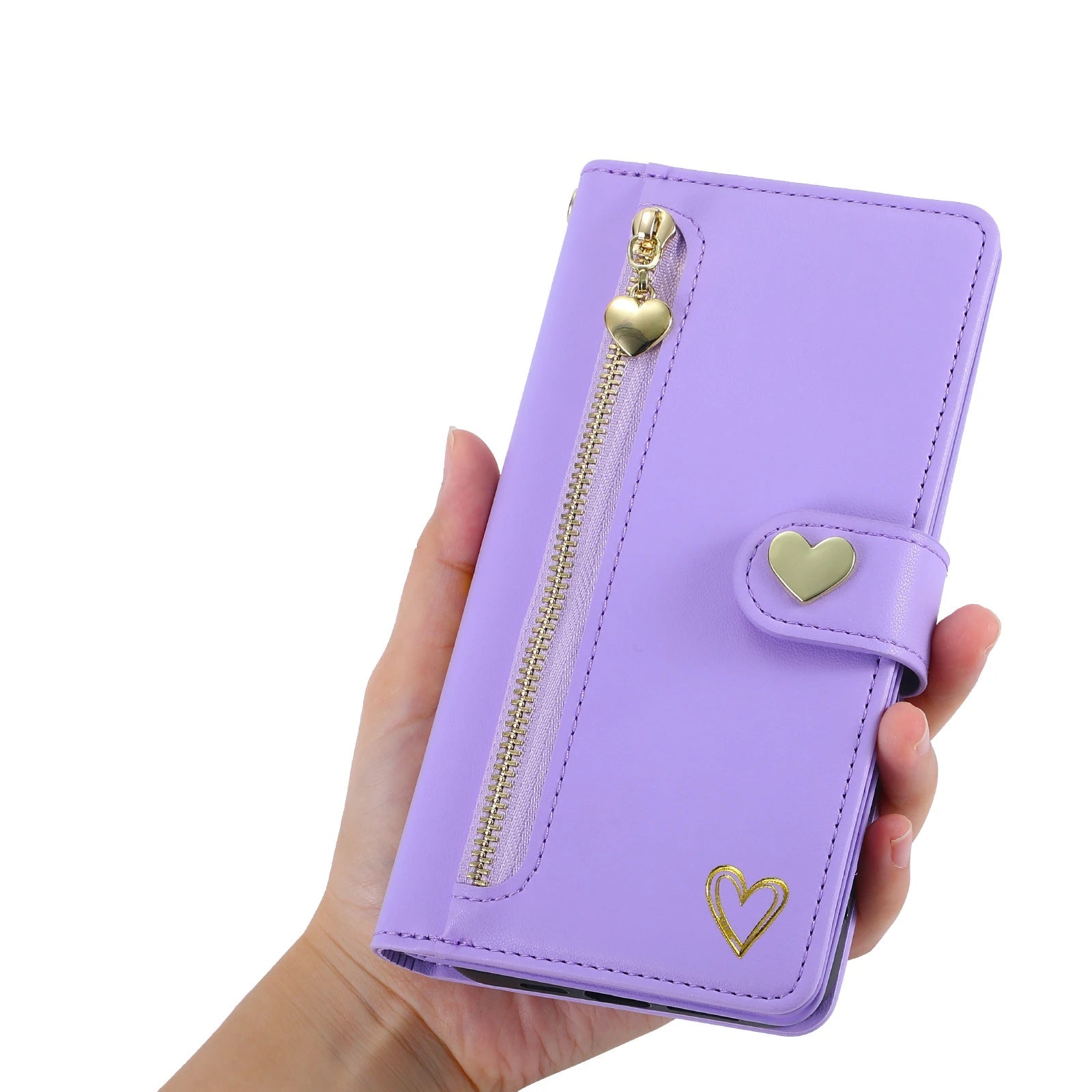 Zipper Cards Solt Wallet Leather Case For Samsung Galaxy S26 Ultra S25 S24 S22 Plus S21 FE A16 A26 A36 A56 A34 A54 Purse Cover Trax4u