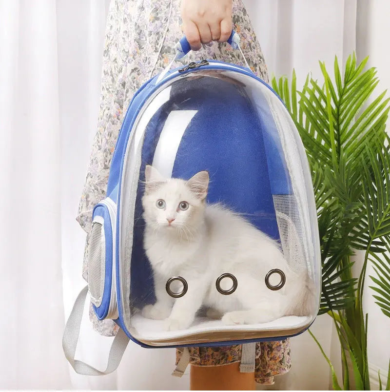 Pet Cat Carrying Bag Space Pet Backpacks Breathable Portable Transparent Backpack Puppy Dog Transport Carrier Space Capsule Bags Trax4u