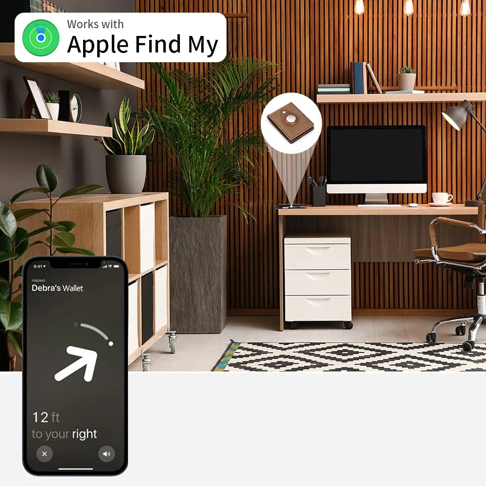 NEW Canvas Leather AirTag Wallet