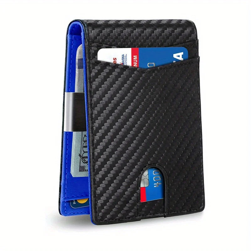 Men's popular wallet with 12 card slots, anti-theft RFID card function, and a US dollar bill compartment, durable Trax4u