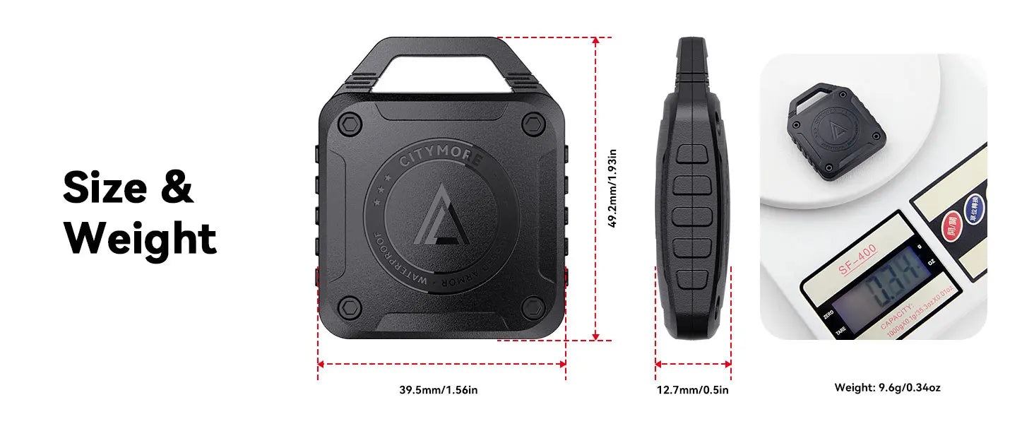 For AirTag Keychain Holder IPX8 Waterproof Airtags Case Ultra-Compact For Apple AirTag Case Keyring for Bags,Keys,Luggage Trax4u
