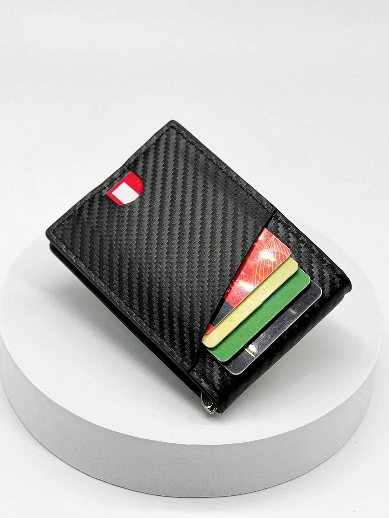 Fashion Business Carbon Fiber Men's Card Case Anti-theft Brush Multi Card Holder Card Case Trax4u
