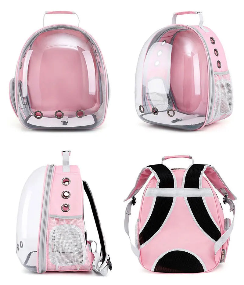 Pet Cat Carrying Bag Space Pet Backpacks Breathable Portable Transparent Backpack Puppy Dog Transport Carrier Space Capsule Bags Trax4u