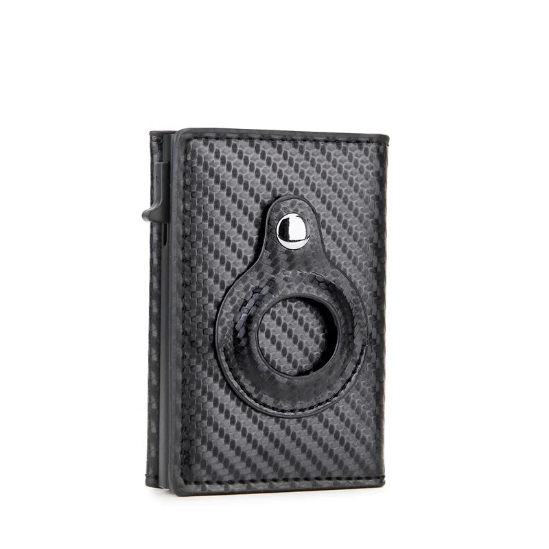 Rfid Credit Card Holder Men Wallets for Airtag Slim Thin Bank Cardholder Case Travel Minimalist Wallet for Apple Air Tag Tracker Trax4u