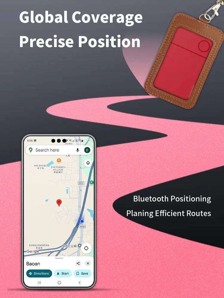 Recharging Card Long-Distance Tracker App Remote Locating Finder for Android Google Find Hub Smart Tag for Pixel Xiaomi Vivo GMS Trax4u