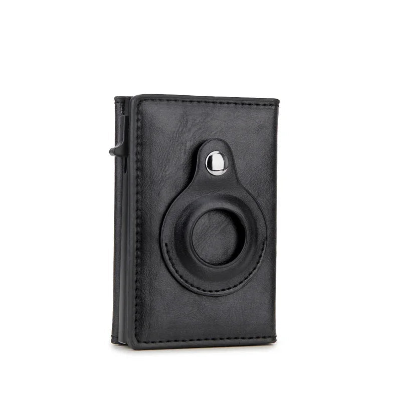 Rfid Credit Card Holder Men Wallets for Airtag Slim Thin Bank Cardholder Case Travel Minimalist Wallet for Apple Air Tag Tracker Trax4u