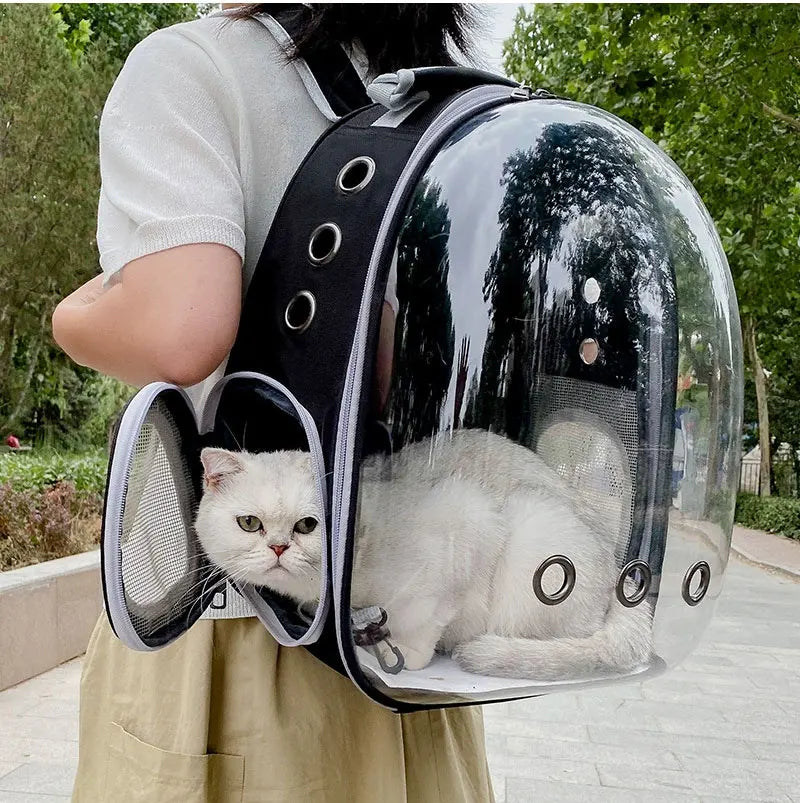 Pet Cat Carrying Bag Space Pet Backpacks Breathable Portable Transparent Backpack Puppy Dog Transport Carrier Space Capsule Bags Trax4u