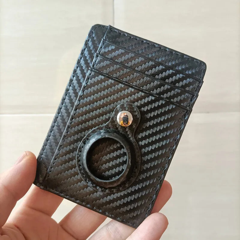New RFID Blocking Airtag Wallet Slim Minimalist Credit Card Holder For AirTag Protective Case Anti-lost Protective Purse Trax4u